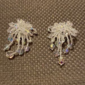 Vintage Lois Ann crystal earrings